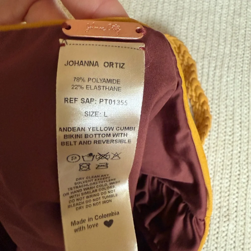 Johanna Ortiz Andean Cumbi Reversible Bikini Bottom NWT Large Swimwear - Picture 6 of 7